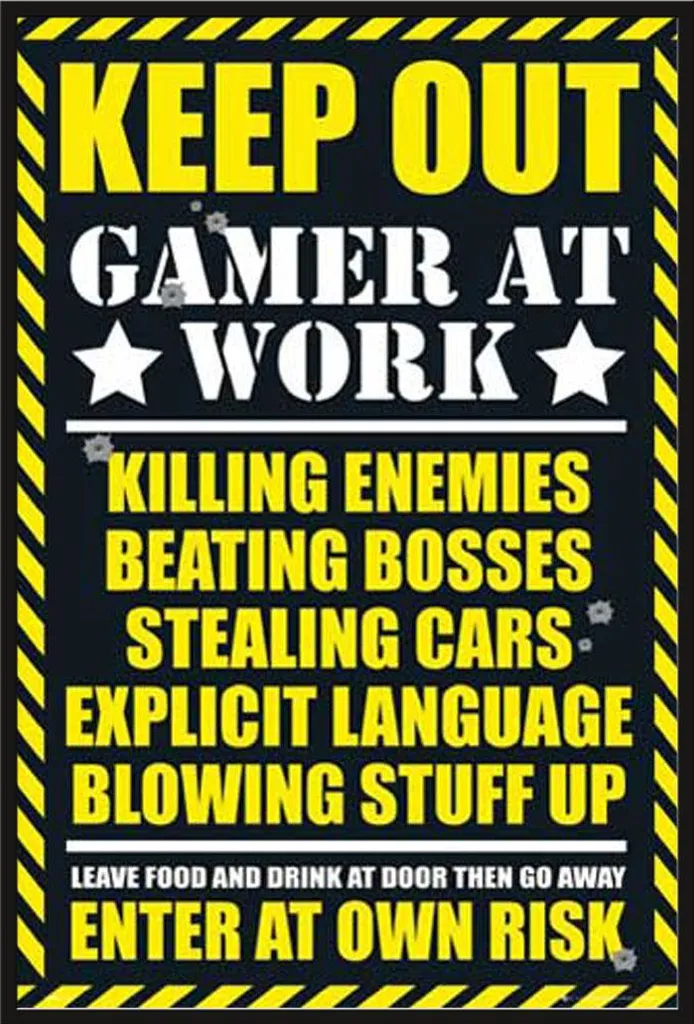 Affiche Keep Out sous Cadre Noir Shinsuke avec Vitre Acrylique Protection