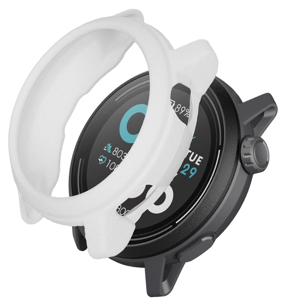 kwmobile Schutzhülle kompatibel mit COROS PACE 3 Hülle - Fitness Tracker Case aus TPU - Soft Smartwatch Case Weiß
