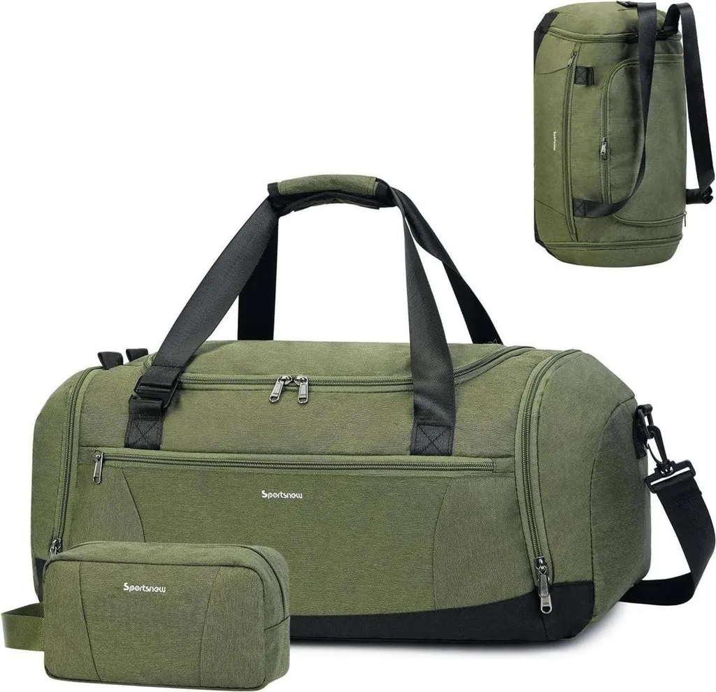Sac de sport anti-odeur avec compartiment chaussures et poche étanche