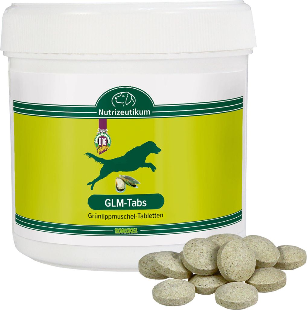 Schecker GLM-Tabs - Grünlippmuschel Tabletten 45 g (ca. 90 Tabl.) für die Gesundheit d. Gelenkapparates
