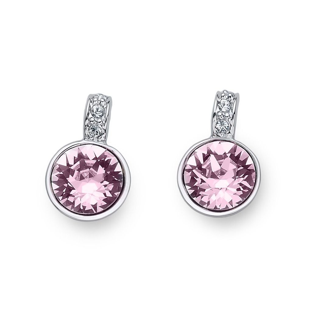 Beautiful earrings with Swarovski Double crystals 22815 212