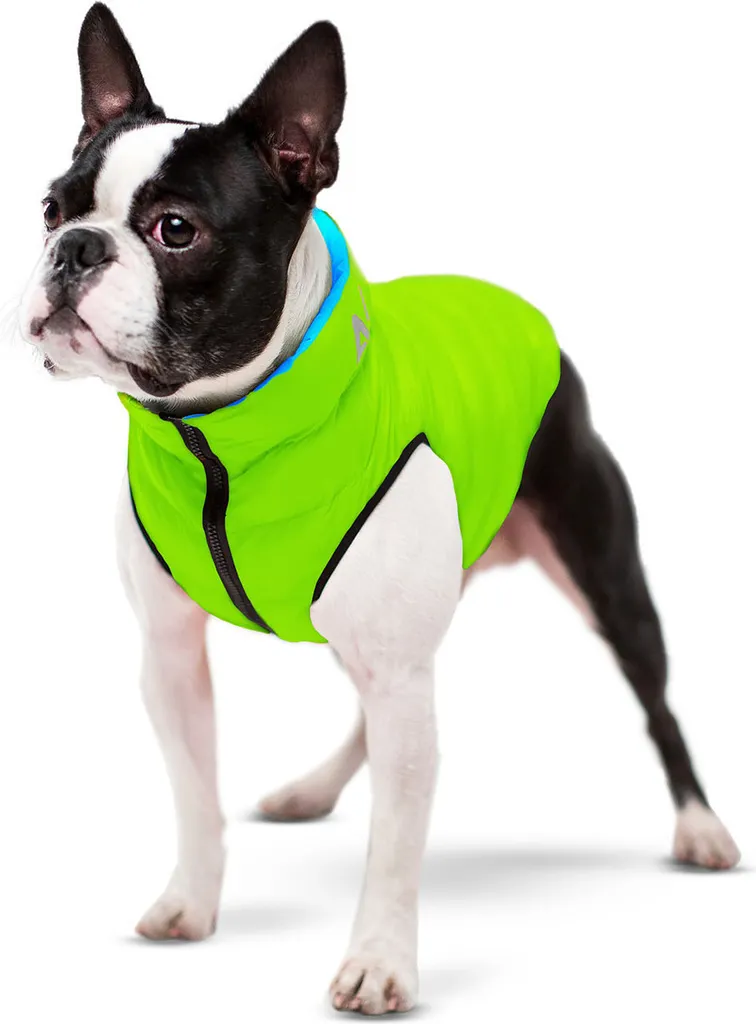 AirVest Giacca Cane Taglia M Reversibile Corallo Grigio Antivento - 3