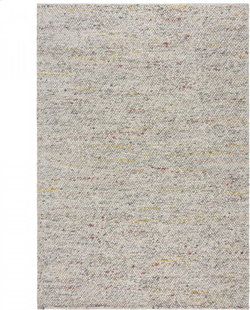 Tapis Géométrique Noir Blanc 120x170cm - Motif Minerals Artisanat