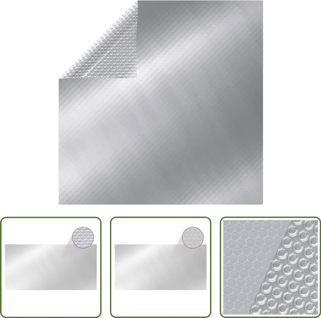 Telo Copripiscina 549x274 Argento PE - Risparmio Energetico