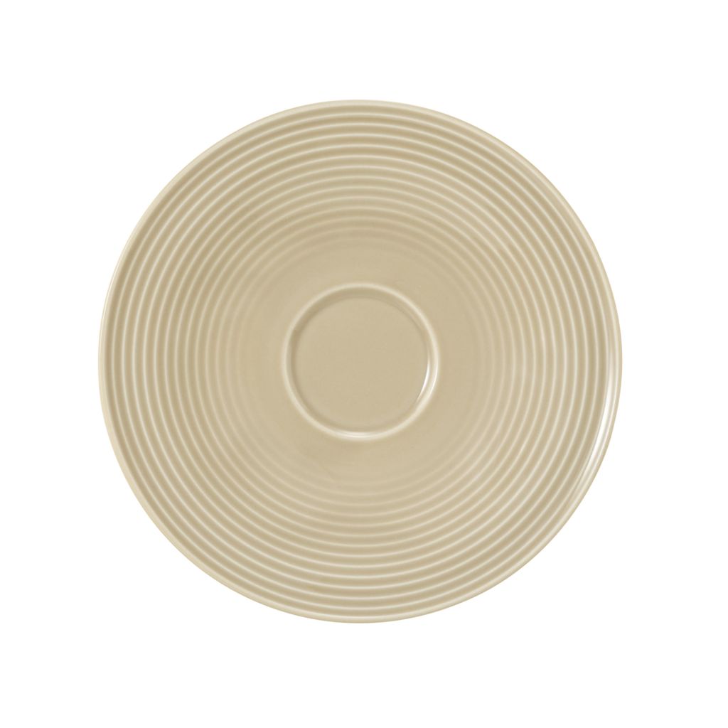 Kombi-Untertasse groß 16,5 cm - Seltmann Weiden Beat Sandbeige -