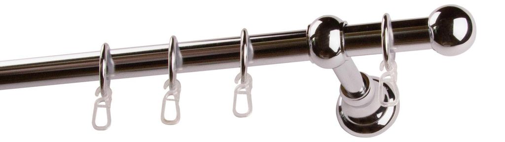 Gardinenstange Andrea Kugel kurz 1 lfg. inkl. Zubehör