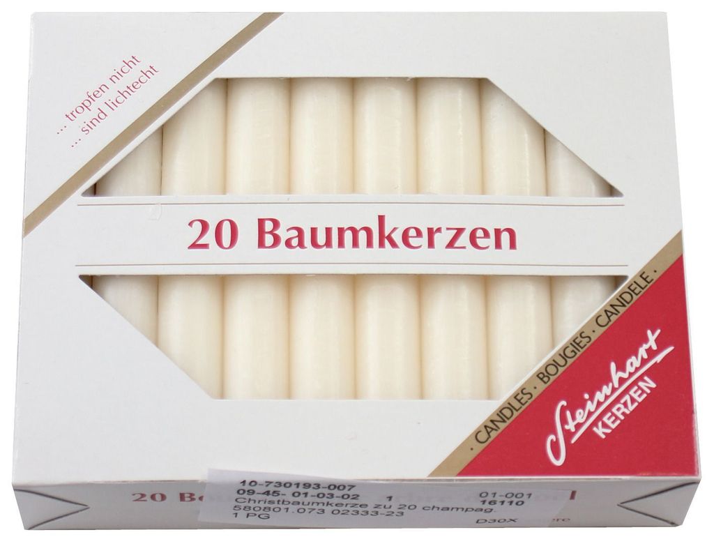 Wiedemann 580801.073 Christbaumkerze - bisquit, 20 Stück Image du produit 