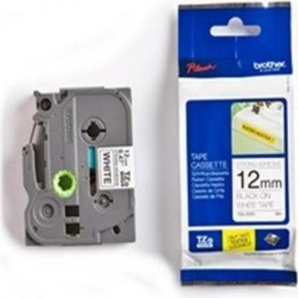 Kazeta s páskou Brother 12 mm biela/čierna TZE231 Obrázok produktu 18