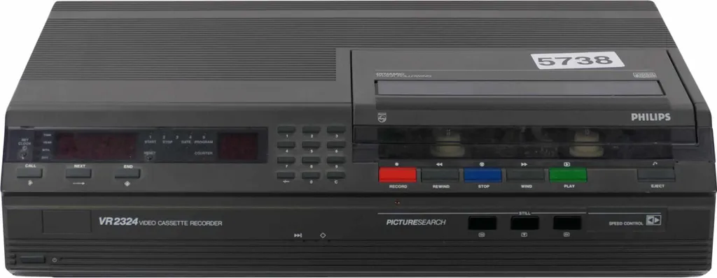 Magnétoscope Philips VR2324 pour Numériser Cassettes Video 2000 et VCC
