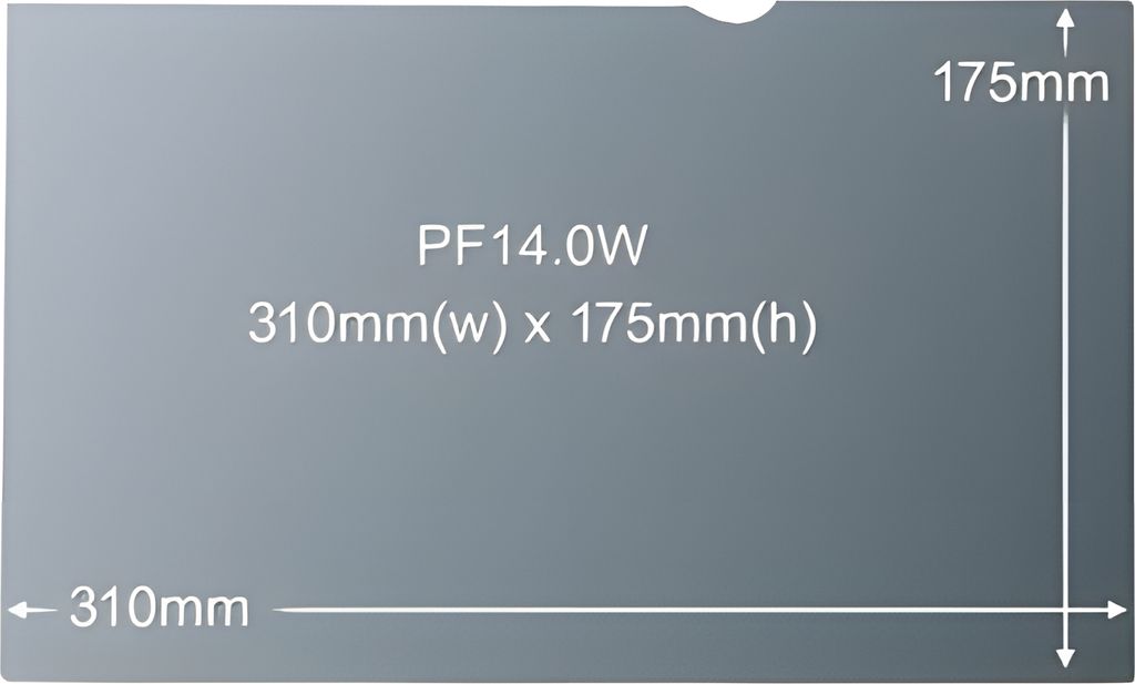 Lenovo 3M PF14.0W - Filtre de protection visuelle pour Image du produit 