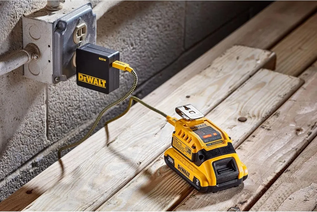 Chargeur Dewalt DCB094K-QW 5A avec Port USB-C Bidirectionnel Rapide - 5