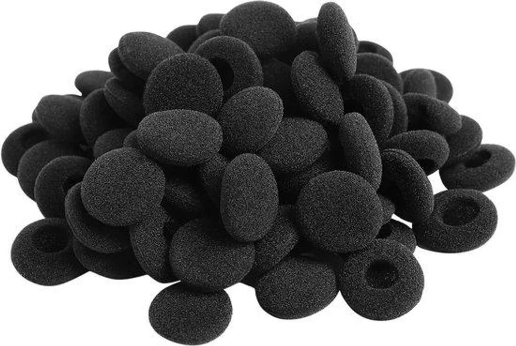 Coussinets pour casque audio compatibles télétravail et gaming - Noir