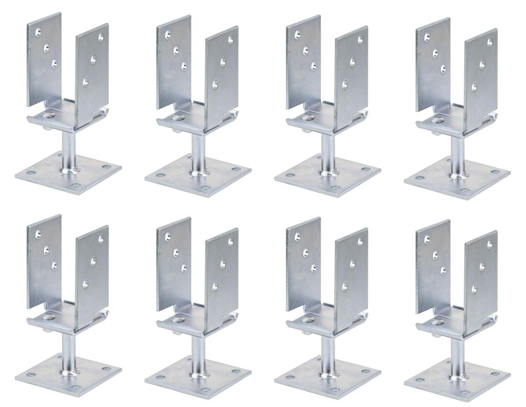 Alberts 8 x U-Pfostenträger, Breite 71 - 131 mm, Höhe 110 Produktbild 