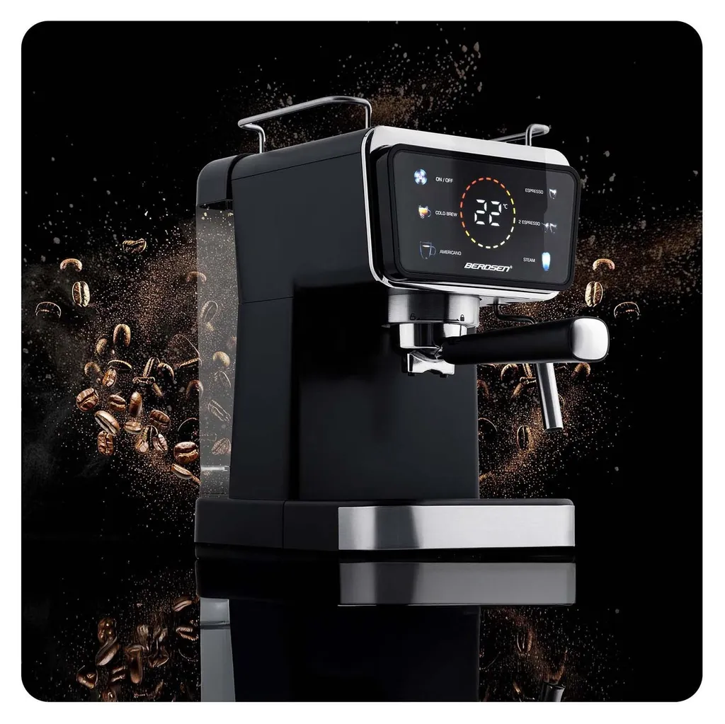 Cafetière à levier 20 bars Berdsen BD-771 noir : expresso authentique - 3