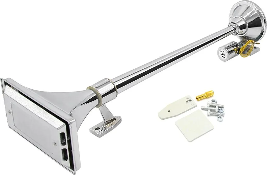 Klaxon puissant anti-danger pour camion 12V / 24V de 640 mm carré