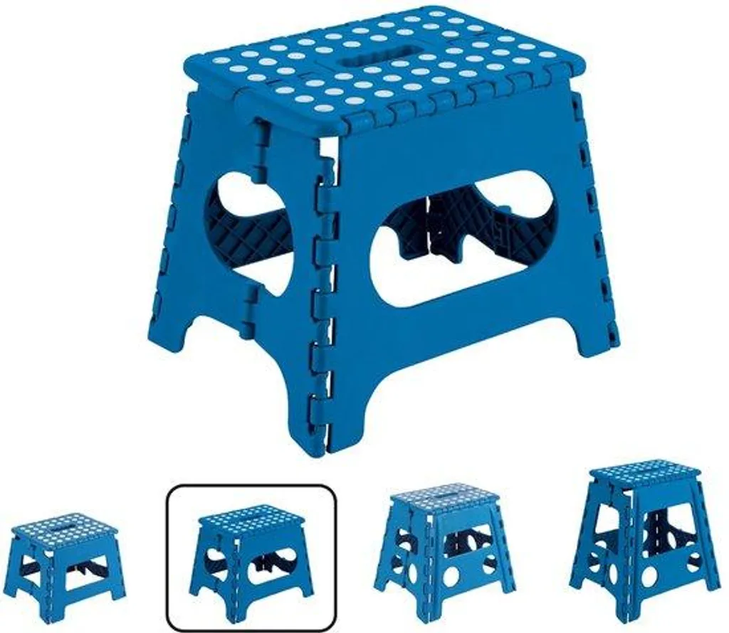 Escabeau pliant et tabouret d'appoint 27 cm avec surface antidérapante