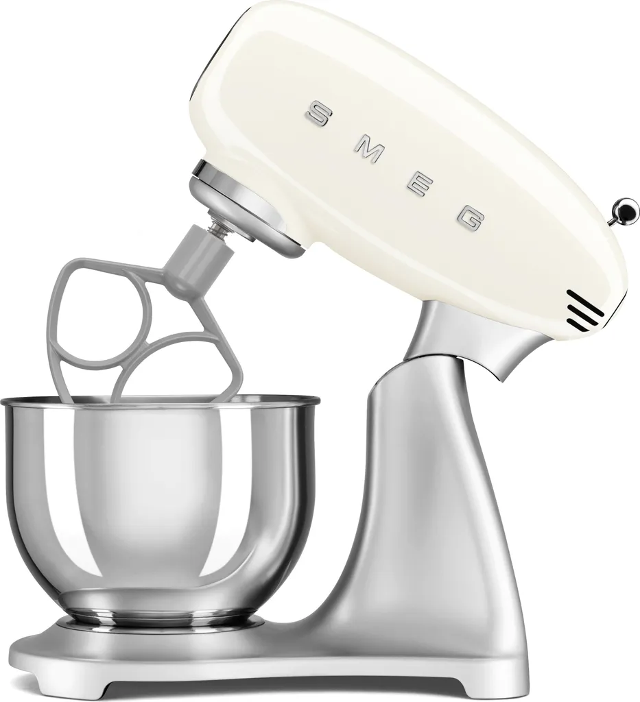 Robot de cuisine multifonctions Smeg crème 4,8L SMF04CREU rétro 50's