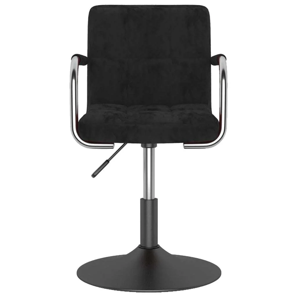 Sedia vidaXL Velluto Nero: Design Contemporaneo per Interni Chic - 10