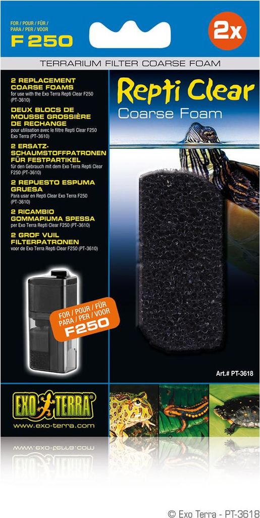 Exo Terra Ersatz Schaumstoff für Repti Clear F250