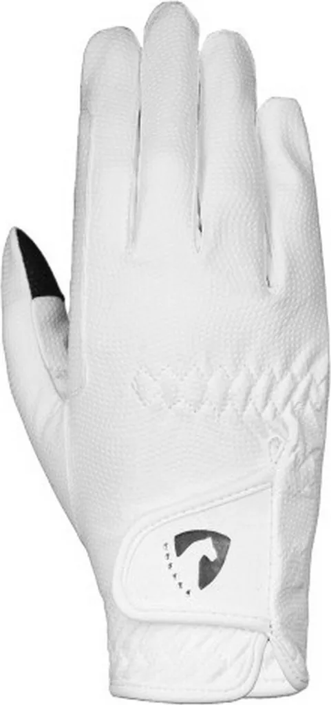 Gants d'équitation de concours blancs pour femme Hy - Taille XS PU
