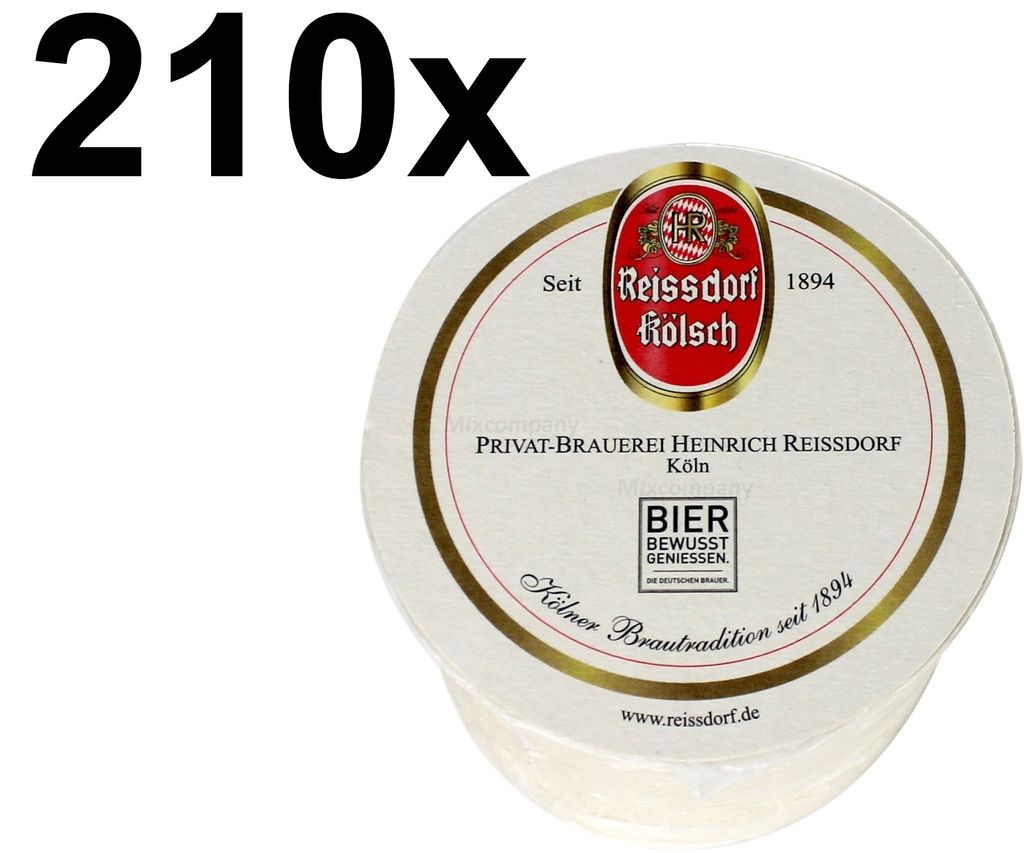 Reissdorf Kölsch Bierdeckel Untersetzer Aktion - 210 Stück Produktbild 
