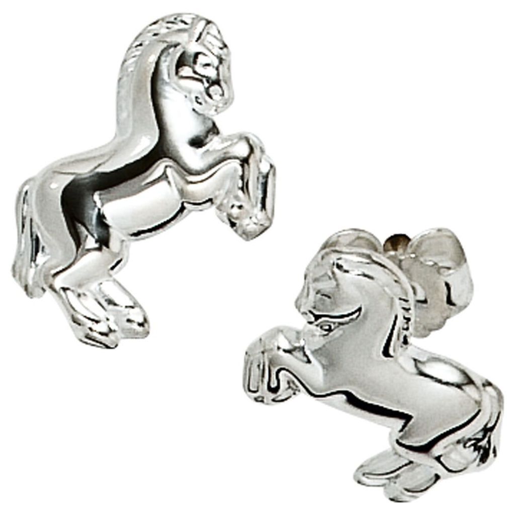 Ohrstecker Stecker Pferd Pferde 925 Silber Sterlingsilber Ohrschmuck