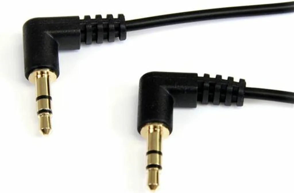Cavo Jack 3.5mm Startech MU3MMS2RA: Doppia Angolazione Oro 0,9m