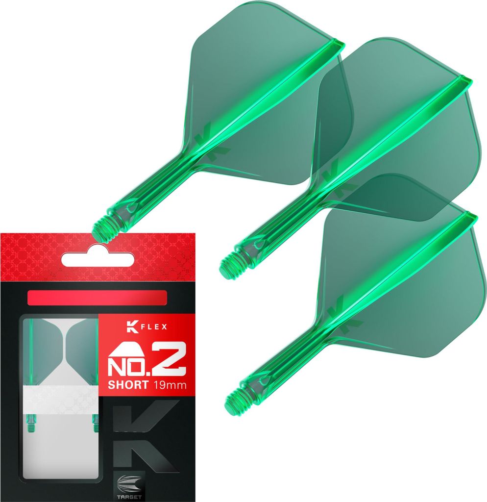 Target K-Flex Flightsystem No.2 19 mm kurz grün Produktbild 