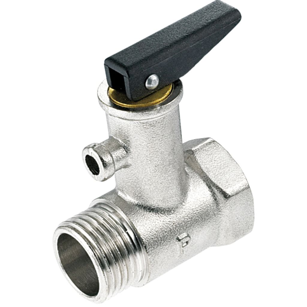 PERFEXIM | Sicherheitsventil 3/4" DN20 - Messing vernickelt - Drucksicherheit - Temperaturbeständig bis +95°C
