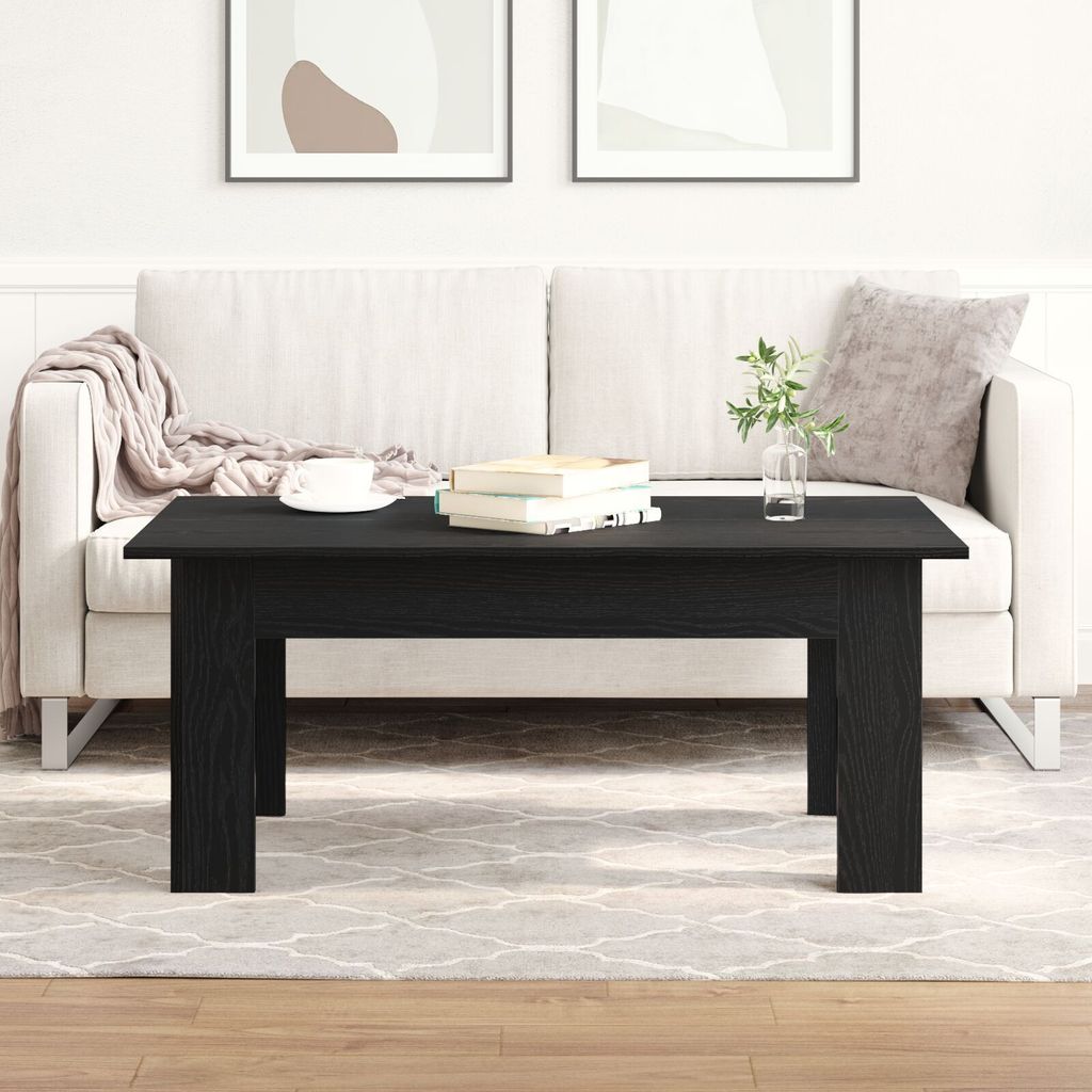 Möbel Couchtisch Schwarz Eiche 100x60x42 cm aus Produktbild 