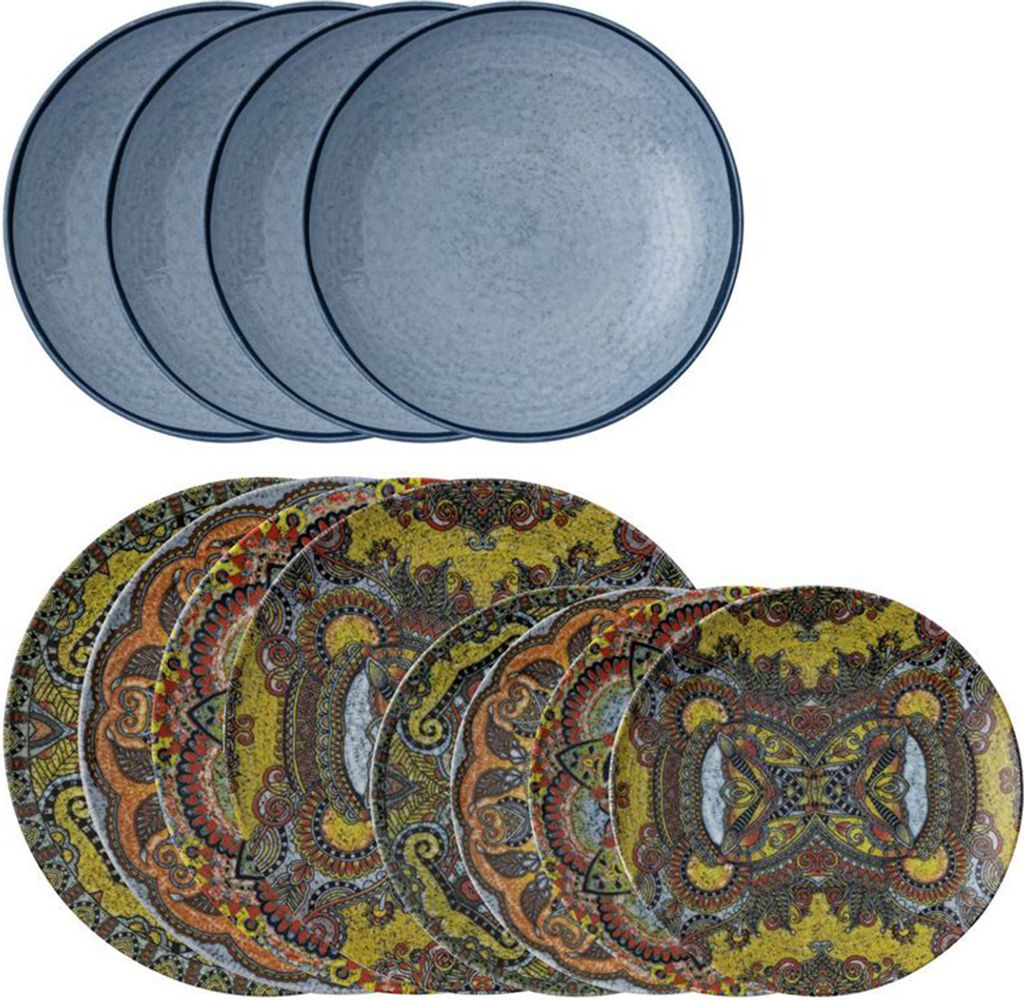 Arthur Krupp Geschirrset Mandala 12-teilig / 4 Personen