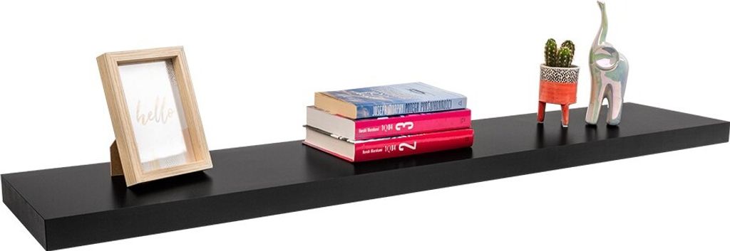 Bücherregal Wand, Wandregal - 118x24 cm, Regal Wand, Schweberegal, Hängeregal