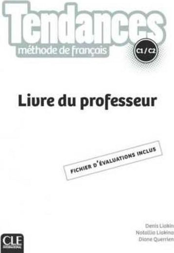 Tendances C1/C2 - Livre du professeur