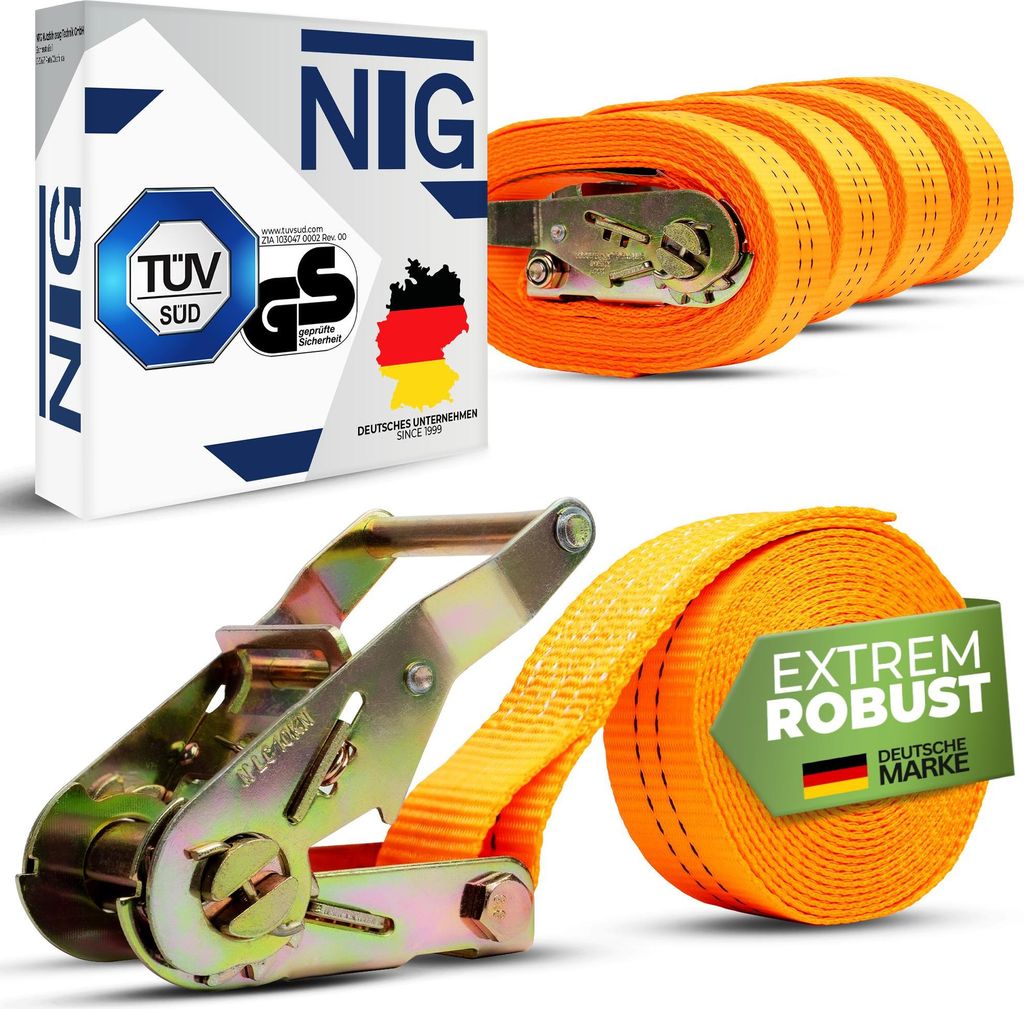 Zurrgurt, 6m, 35 mm, Einteilig, 2000 daN Produktbild 