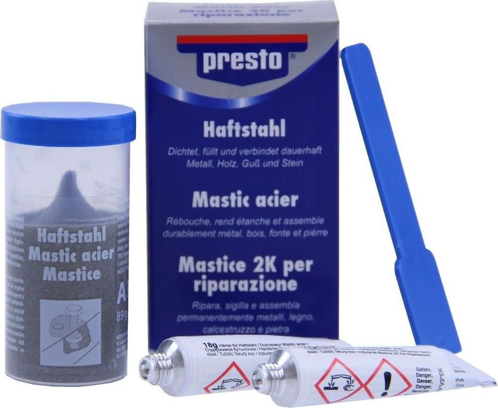 Presto Haftstahl Metallkleber (Flüssig Alu) 125g Produktbild 