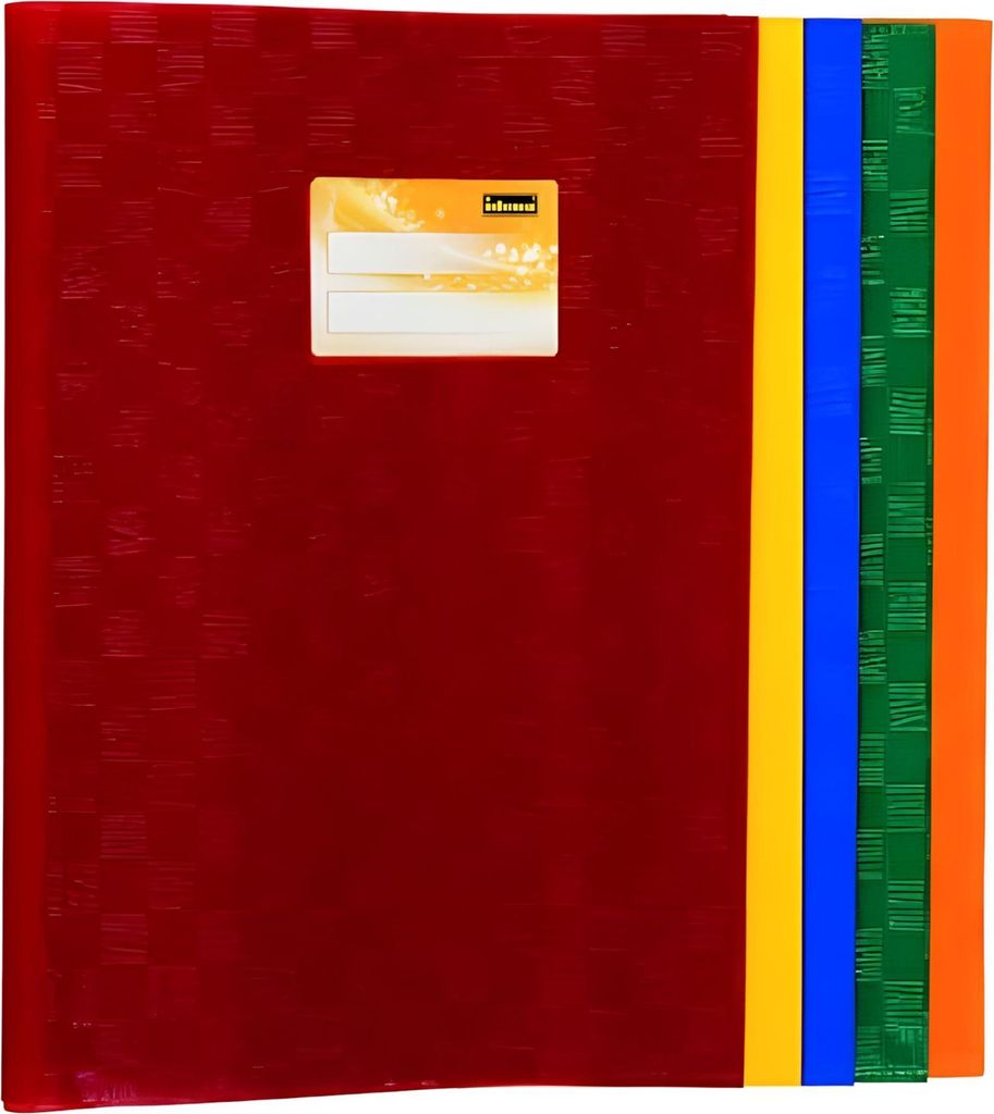 10 Heftumschläge A4 Bast je 2xor,gn,bl,gb,bordeaux