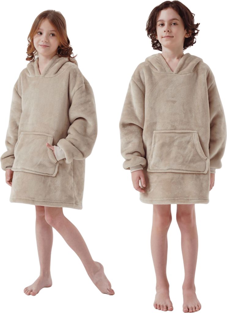 Textino Hoodie Unifarben Sherry 50x70 cm Beige