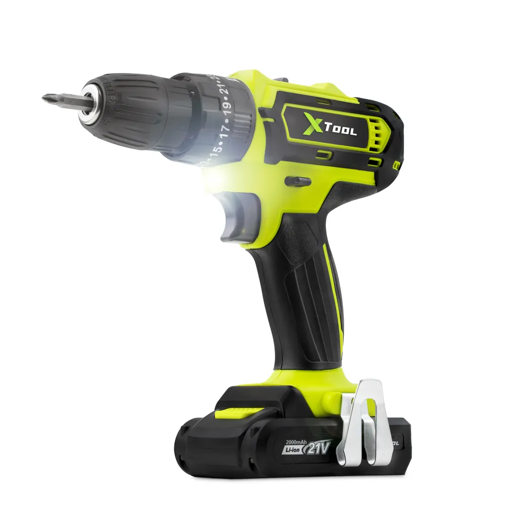 Perceuse-visseuse à percussion sans fil 21V XTool Kit avec 2 batteries - 4