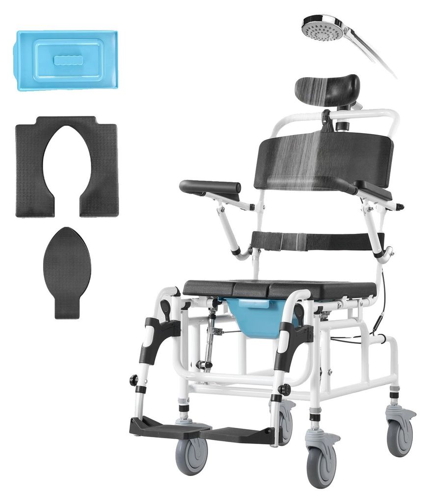 Invalidní vozík do sprchy VEVOR, 440 mm široký toaletní Obrázek produktu 