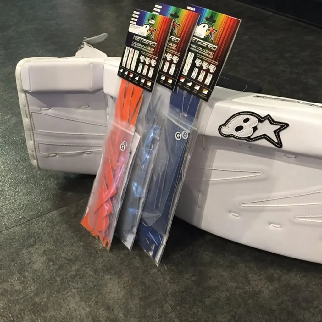 Kit de Stickers pour Jambières de Hockey Brian's Sub Zero 7.0 Argent