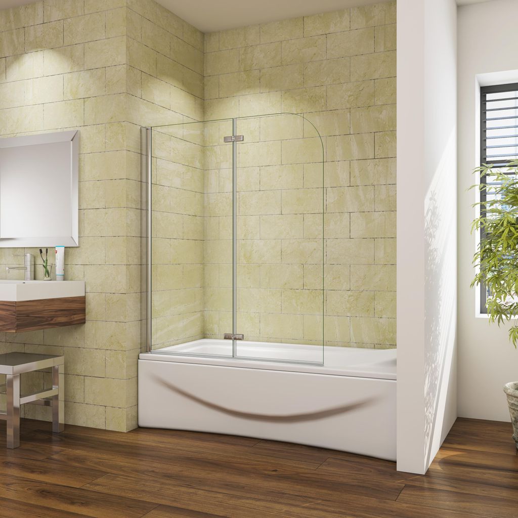 AICA 120cmx140cm Badewannenaufsatz 6mm NANO ESG-glas Produktbild 