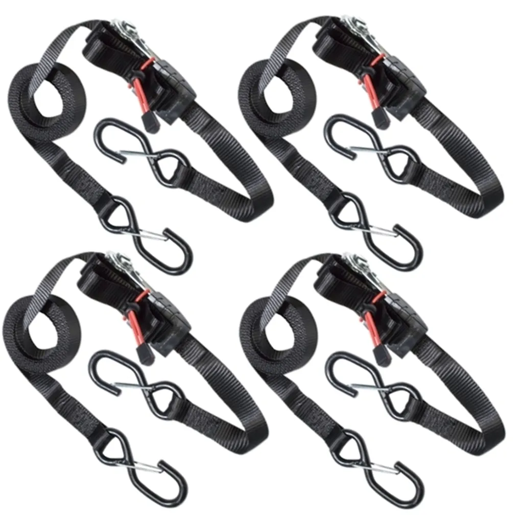 MasterLock 4 sangles d'arrimage avec cliquet 4,25m haute résistance pro