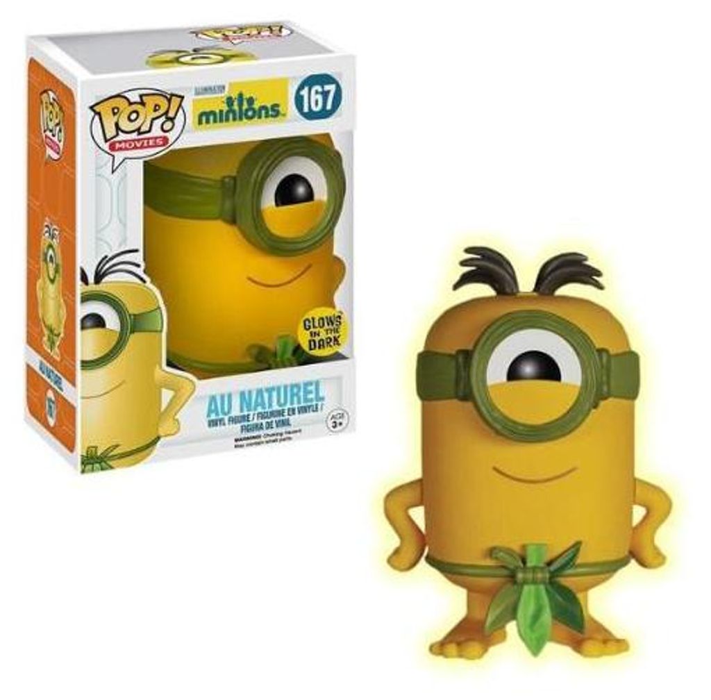 Funko Pop! Movies: Despicable Me Minions - Au Naturel (Glows in the Dark) #167