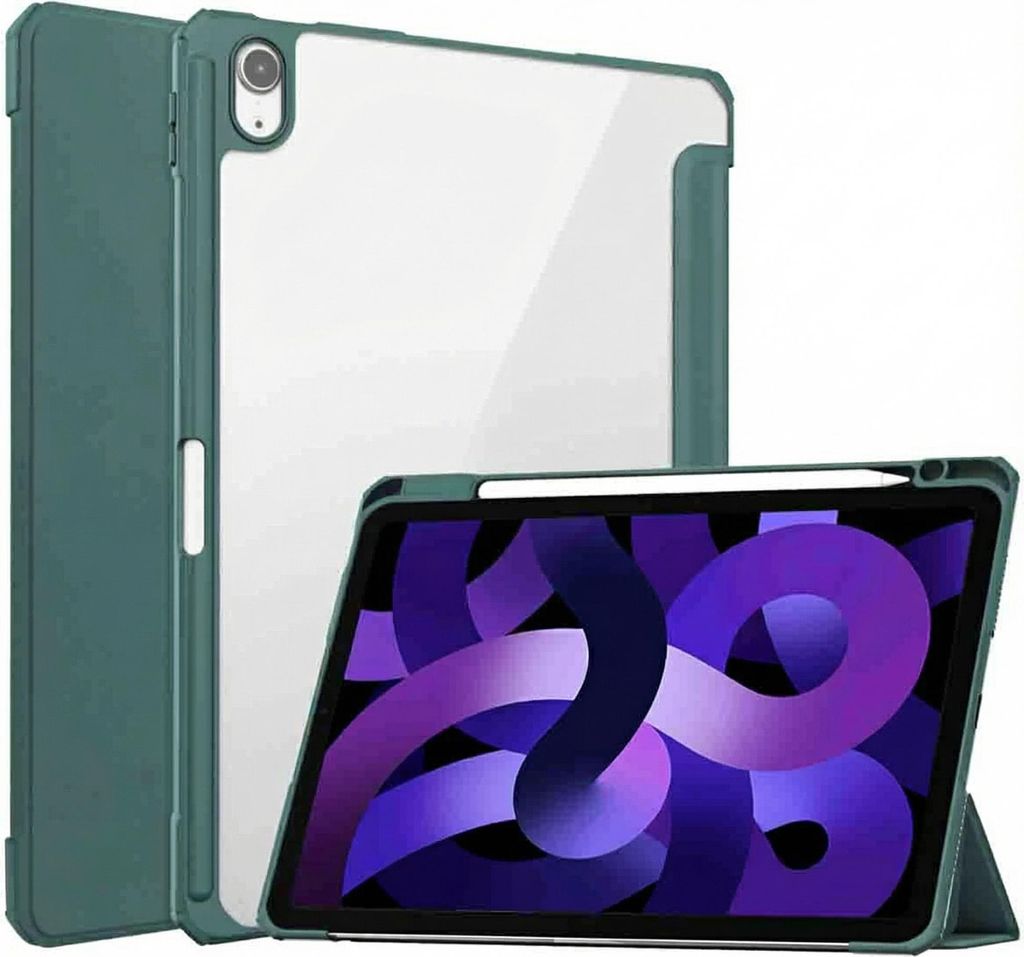 imoshion Trifold Hardcase Klapphülle iPad Air 11 Zoll (2025) M3 / (2024) M2 / Air 5 (2022) / Air 4 (2020) - Grün