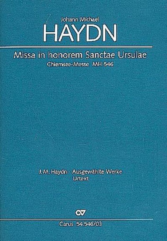 Missa in honorem Sanctae Ursulae MH 546 (Chiemsee-Messe 1793), Klavierauszug