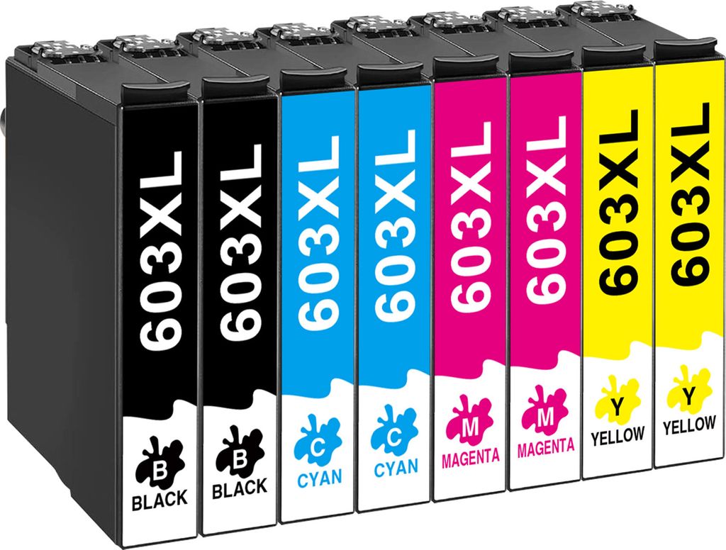 8PK Druckerpatronen 603XL für Epson 603 XP-2100 XP-2105 Produktbild 