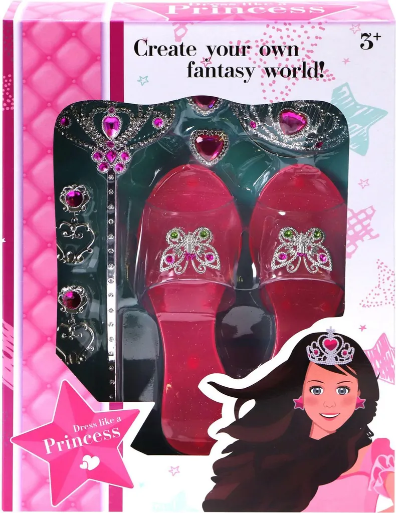 Set Déguisement Princesse Luxe : Robe Satinée et Bijoux Scintillants
