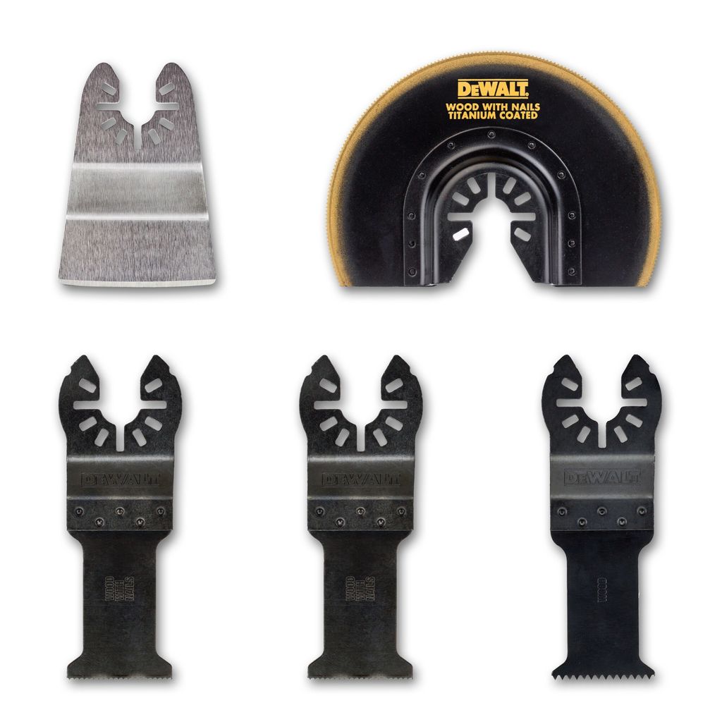 DeWALT DT20715-QZ 5-tlg. Multi Tool Zubehör Set Produktbild 