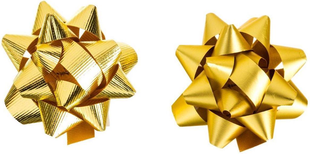 Set aus 15 oder 20 sternen aus metalisiertem bolduc - Feeric Lights & Christmas
