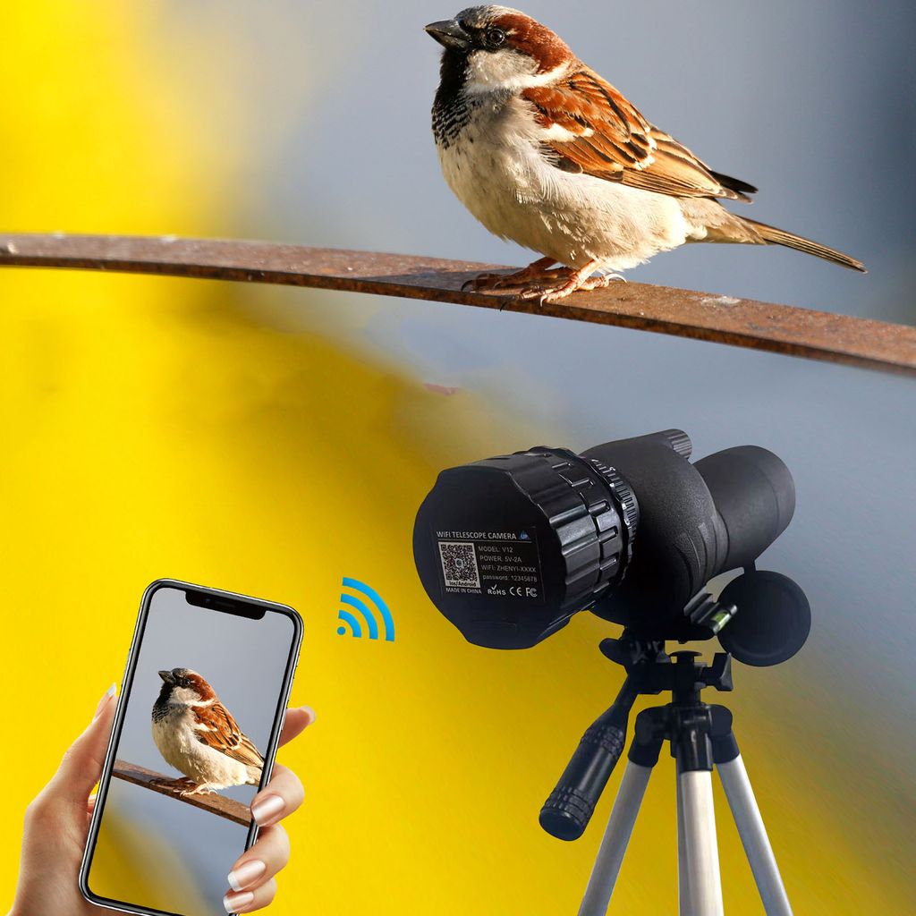 Bezdrátový digitální okulár WiFi, záznam videa 4MP 2K, Obrázek produktu 7